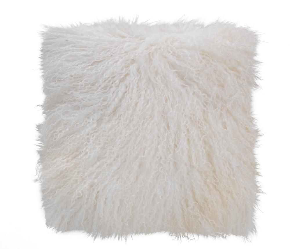 Fata de perna Fur Ivory 40x40 cm - Tomasucci, Alb