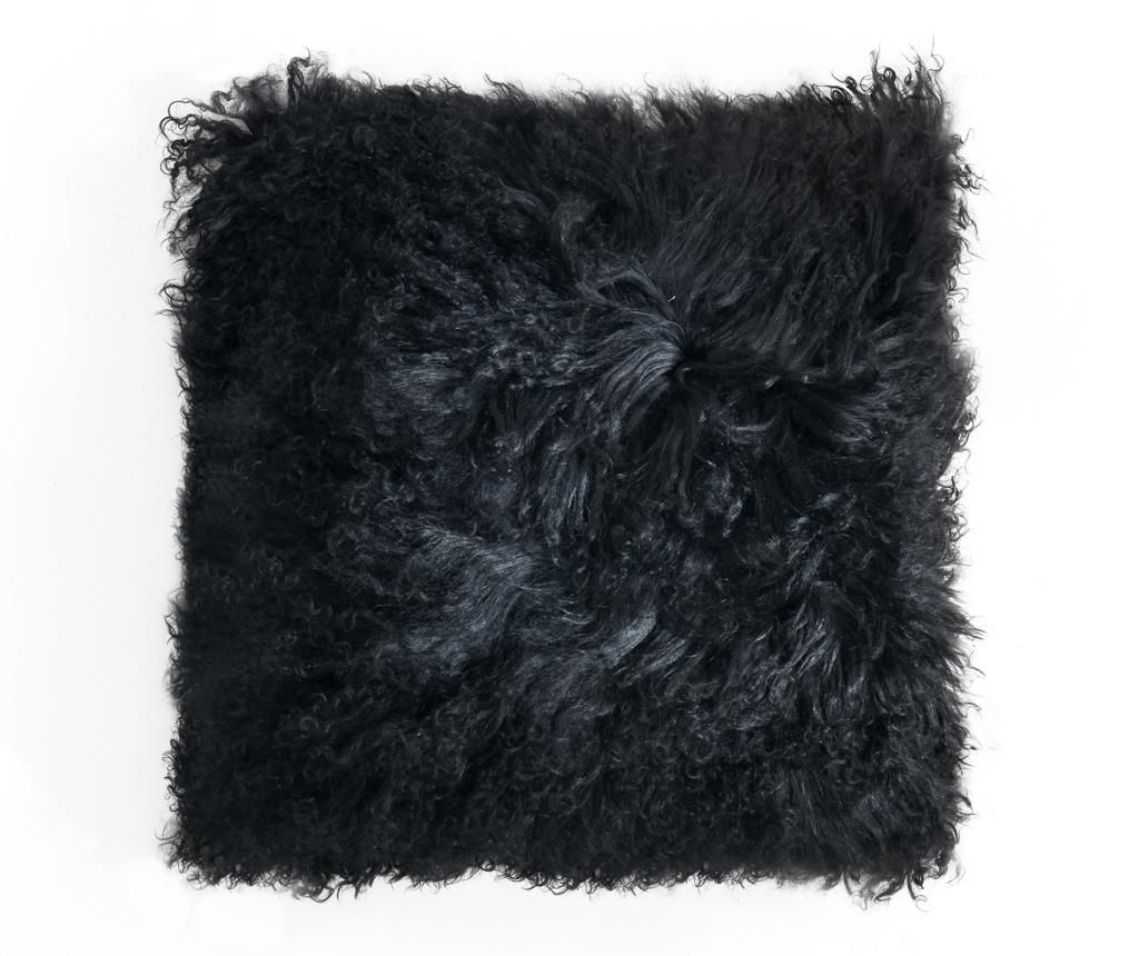 Fata de perna Fur Black 40x40 cm - Tomasucci, Negru