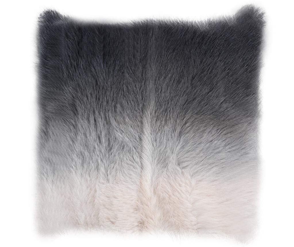 Husa de perna decorativa Tomasucci, Fur Maxi Ivory, blana de capra tibetana alba, 50×50 cm, ivoriu – Tomasucci, Alb Tomasucci pret redus
