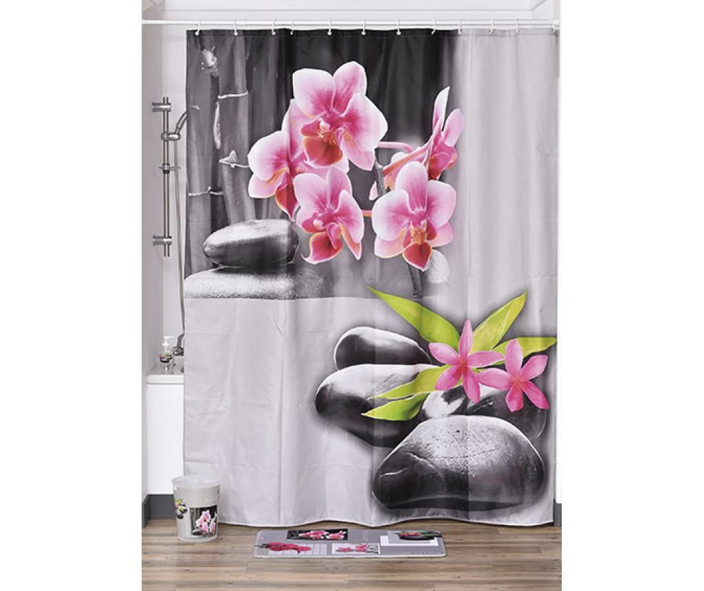 Perdea de dus Janice Flower 180x200 cm - Tendance, Multicolor