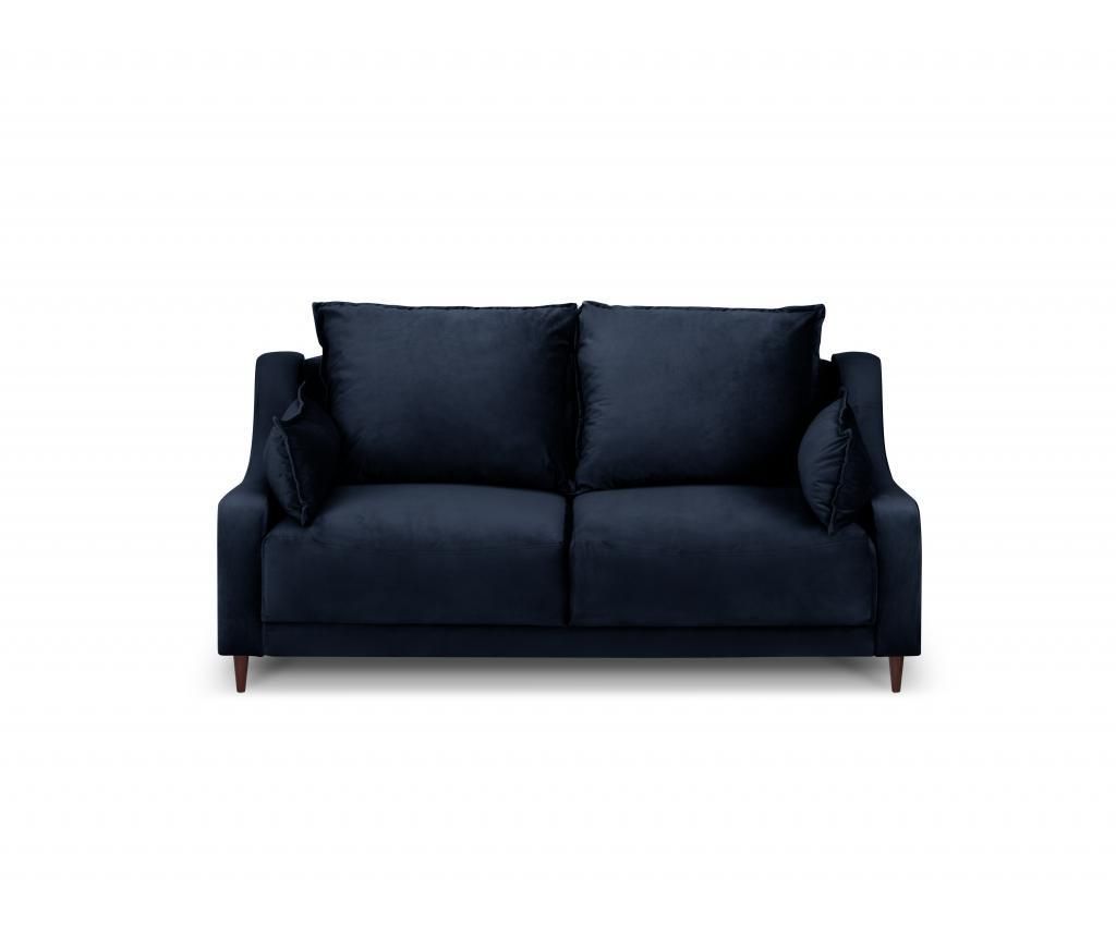 Canapea cu 2 locuri Mazzini Sofas, Freesia Dark Blue, 150x94x90 cm - Mazzini Sofas, Albastru
