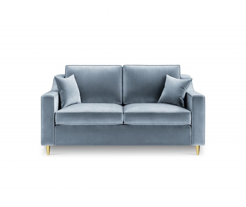 Canapea 2 locuri Marigold Gray-Blue