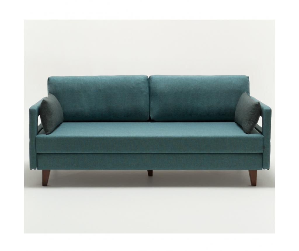 Canapea extensibila cu 3 locuri Comfort Elite Turquoise - Balcab Home