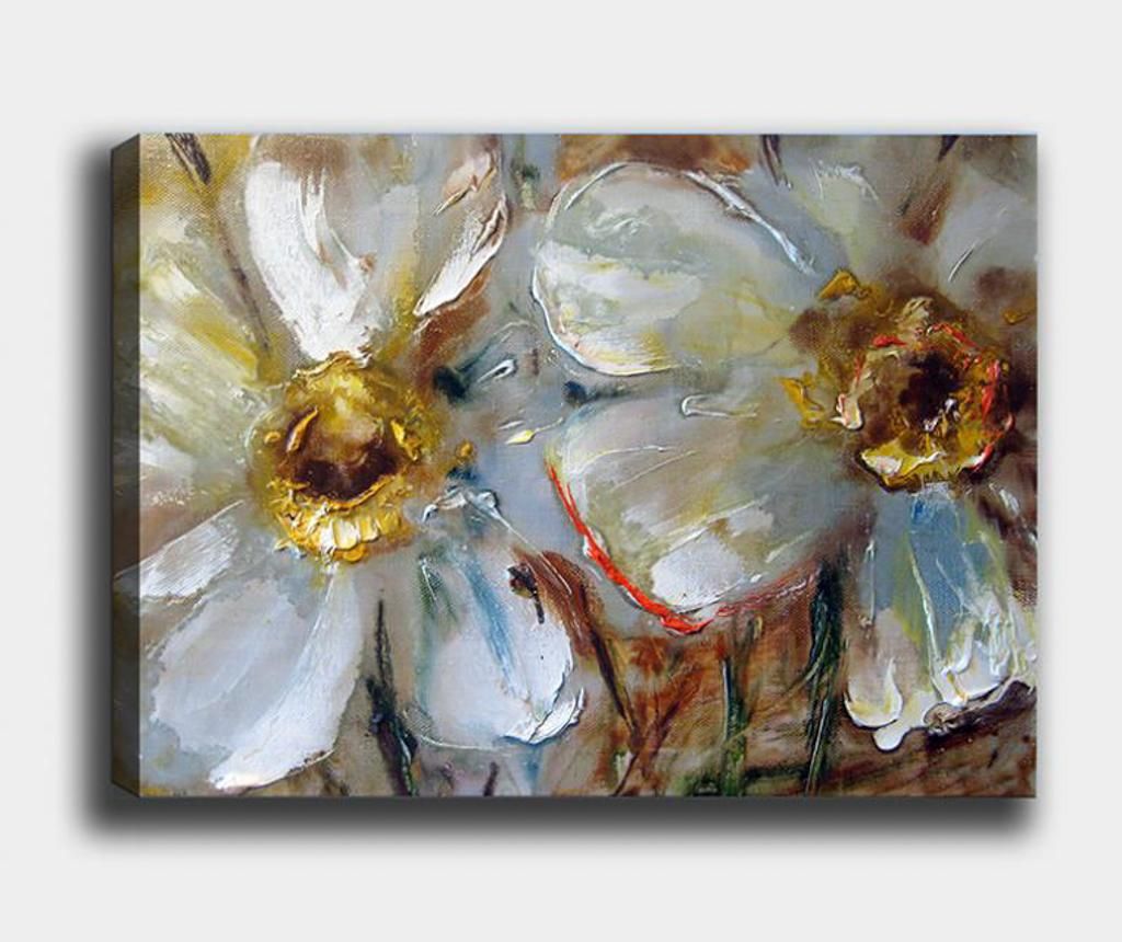 Tablou Flowers 100x140 cm - Tablo Center, Multicolor