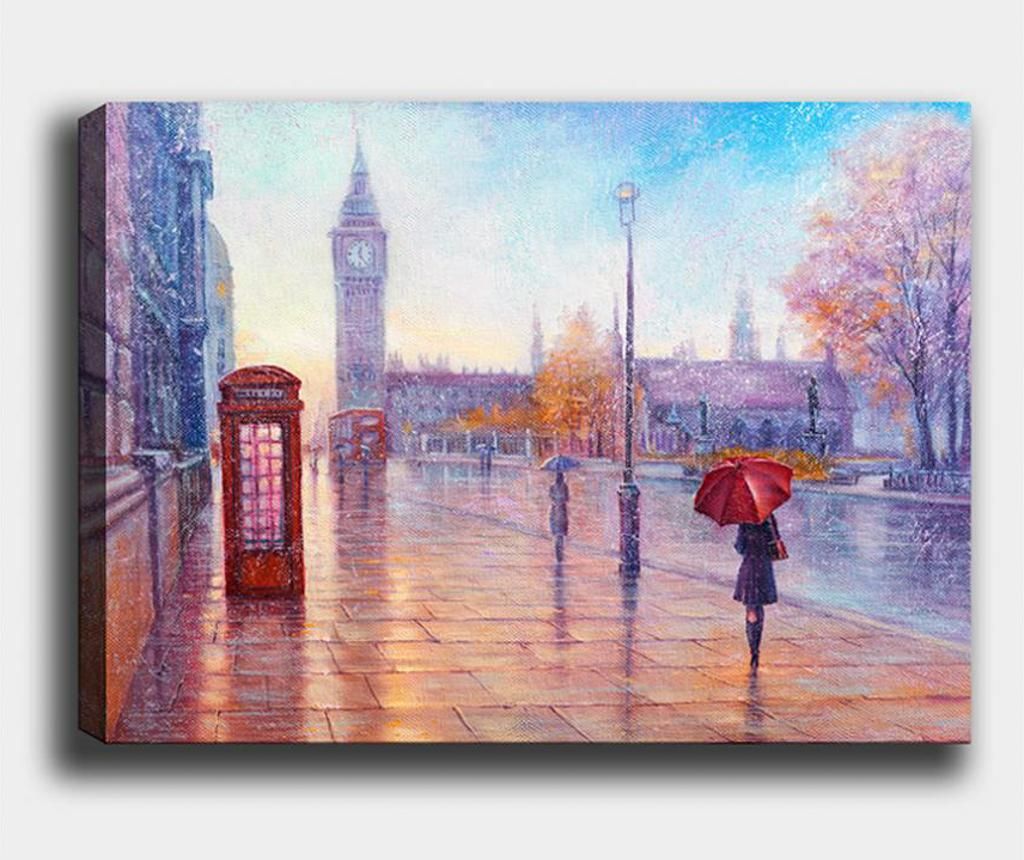 Tablou London Phone 50x70 cm - Tablo Center, Multicolor