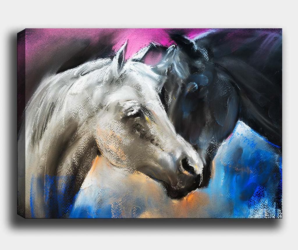 Tablou Tablo Center, Horse, canvas din bumbac, 70x100 cm - Tablo Center, Multicolor