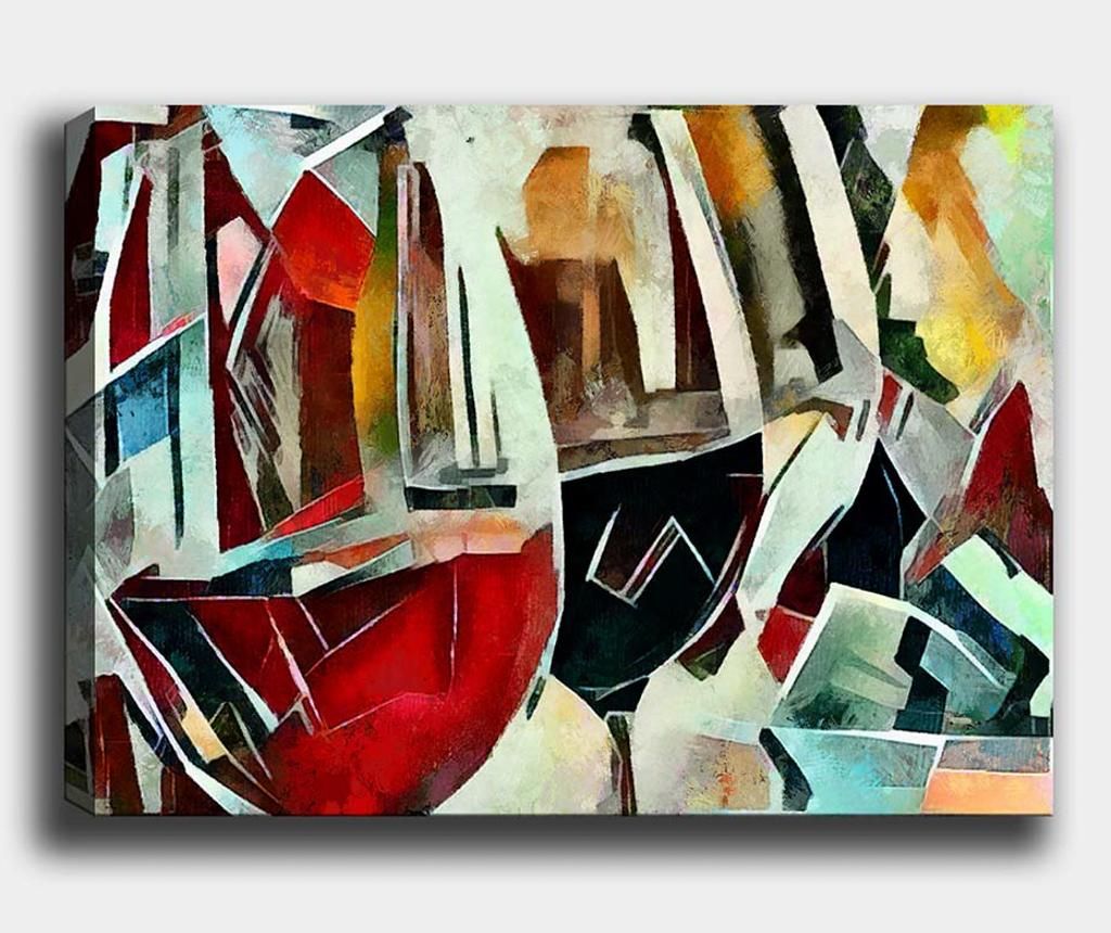 Tablou Tablo Center, Wine Glass, canvas din bumbac, 70×100 cm – Tablo Center, Multicolor Tablo Center