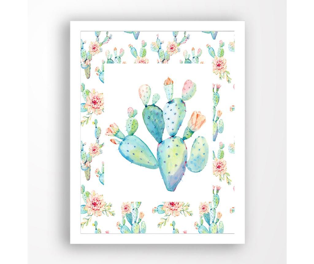 Tablou Cactus 24x29 cm - Tablo Center, Multicolor