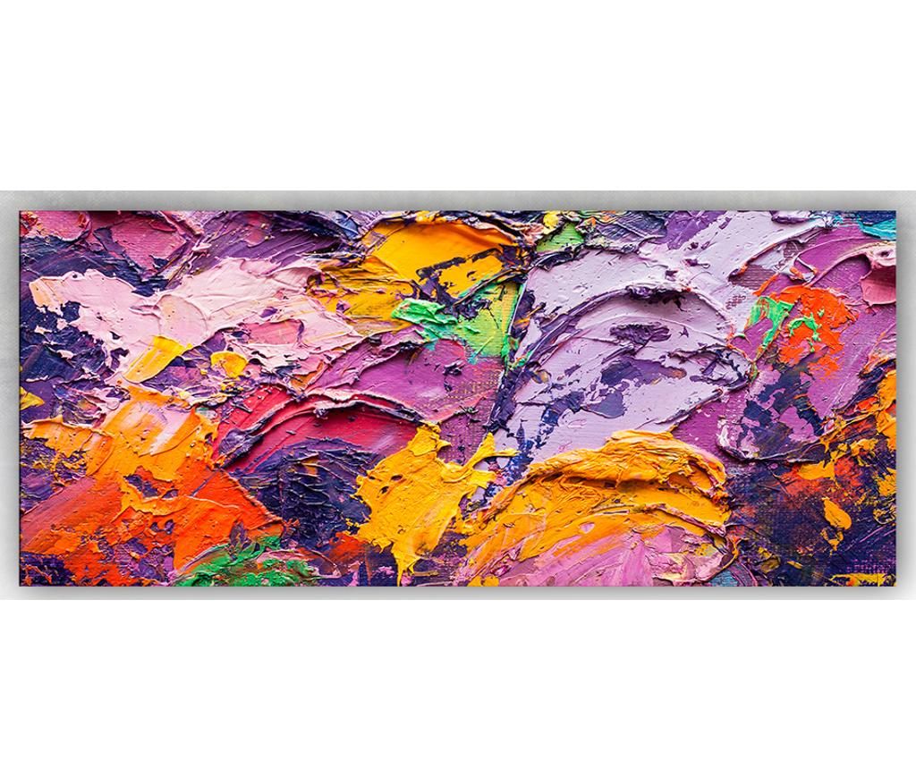 Tablou Tablo Center, Purple Pattern, canvas din bumbac, 60x140 cm - Tablo Center, Multicolor