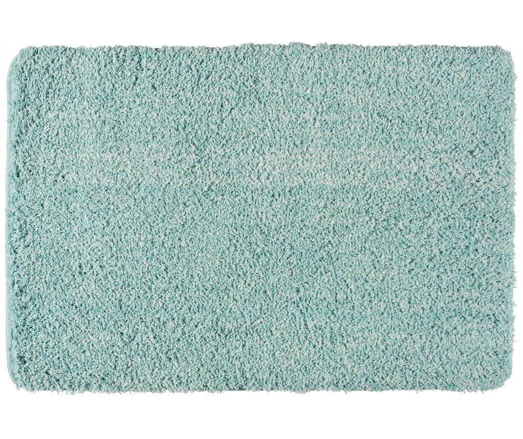 Covoras de baie Mélange Turquoise 60x90 cm - Wenko, Albastru