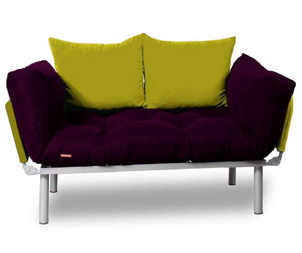 Sofa extensibila Sera Tekstil, Relax Plum Green - SERA TEKSTIL, Mov