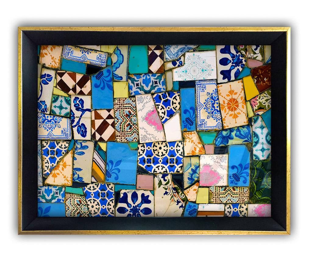 Tablou Patterned Floor 55x75 cm - Tablo Center, Multicolor