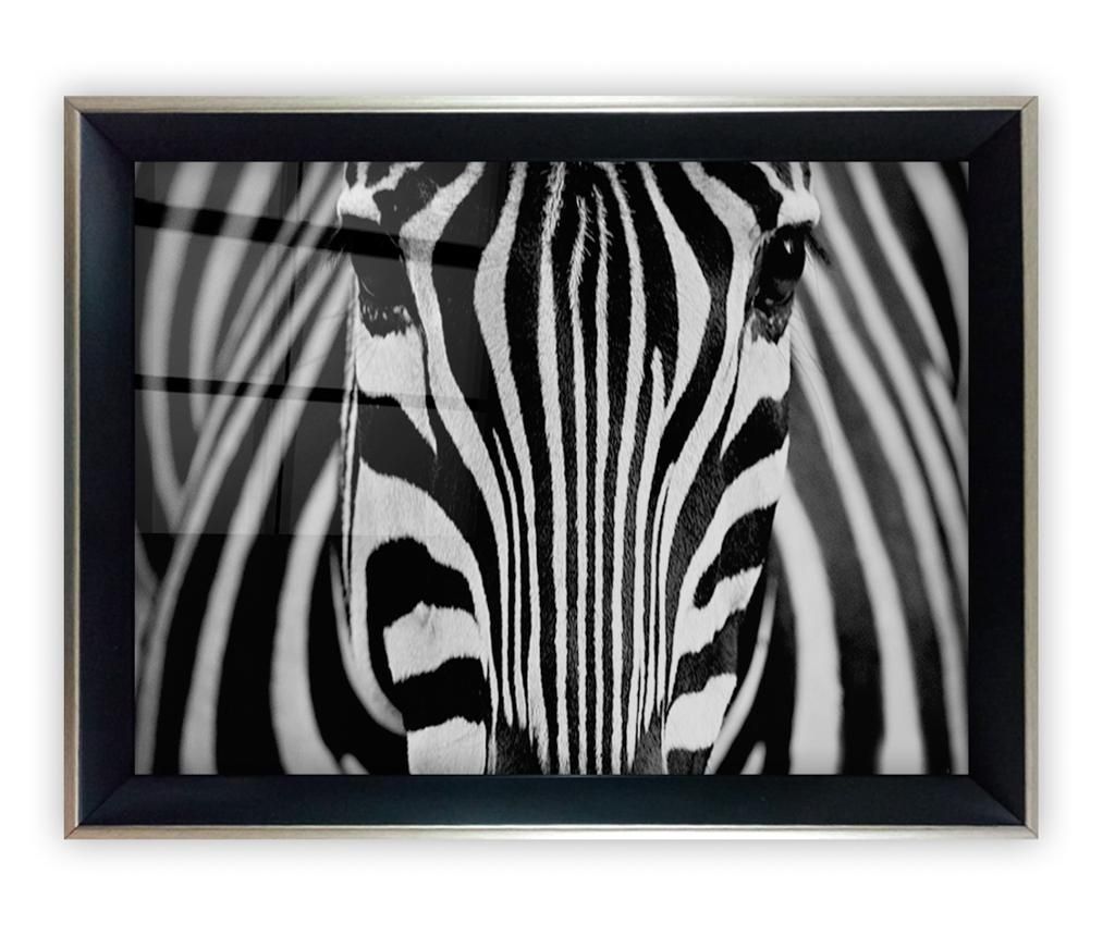 Tablou Zebra Eyes 45x65 cm - Tablo Center, Multicolor