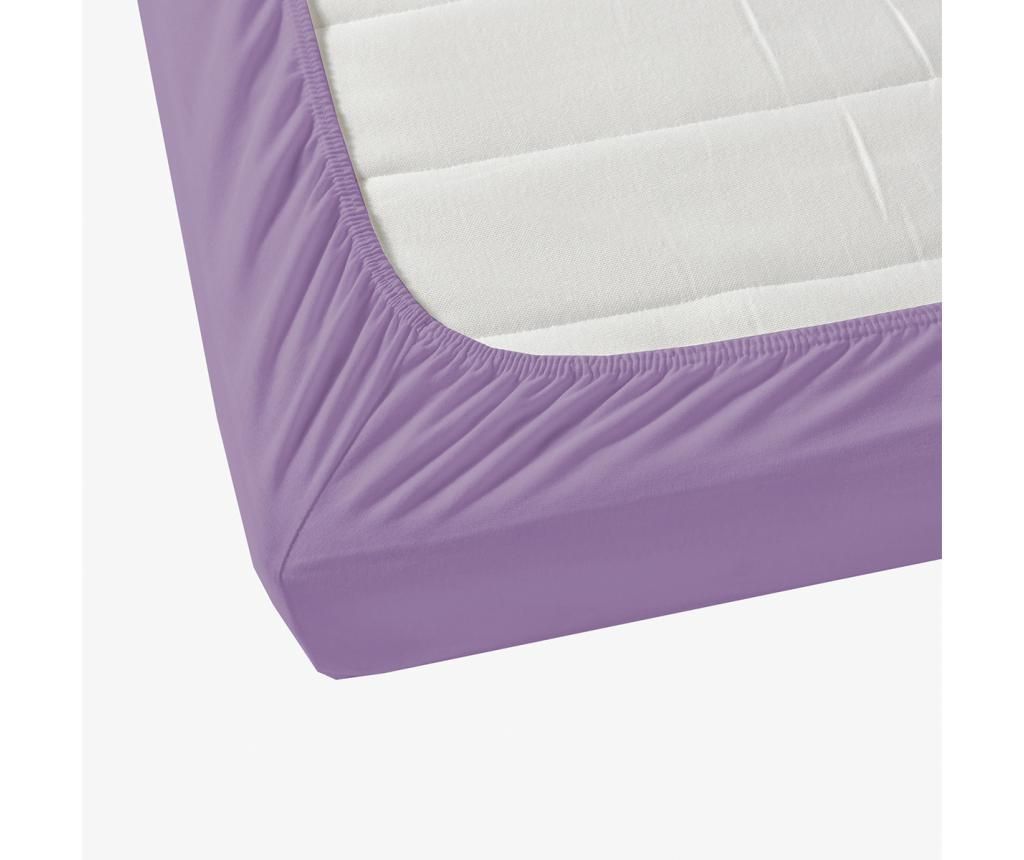 Cearsaf de pat cu elastic Tabitha Lilac 160x200 cm