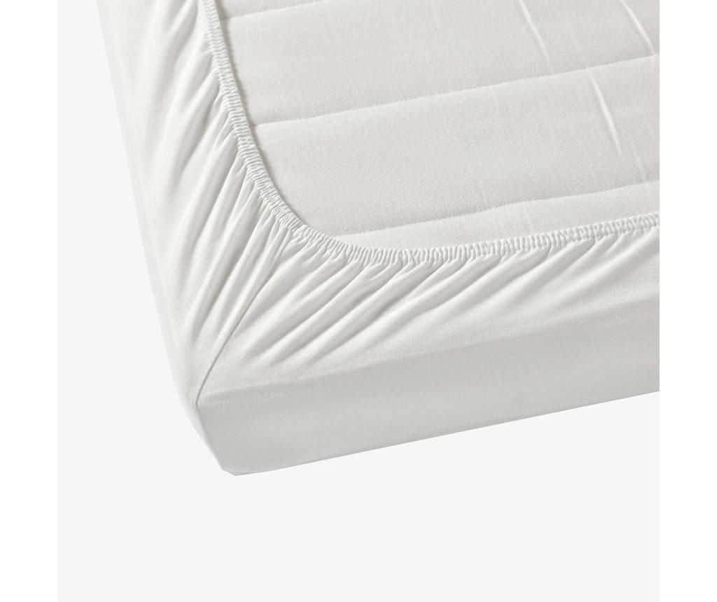 Cearsaf de pat cu elastic Tabitha White 160x200 cm - Aglika, Alb