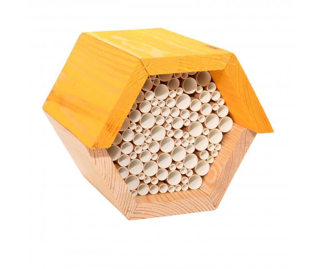 Casuta pentru albine Esschert Design, Hexagon, lemn de pin, 15×15 cm – Esschert Design, Multicolor Esschert Design imagine 2022