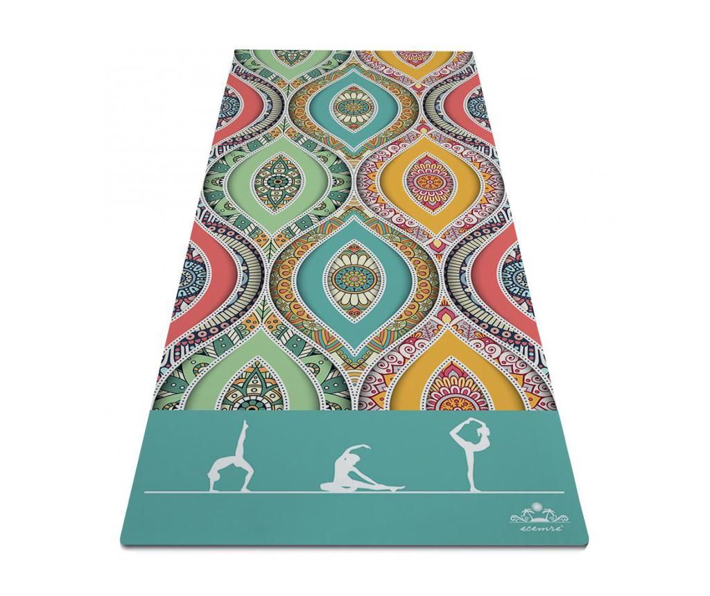 Saltea pentru yoga Full of Colors 65x185 cm - OYO, Multicolor