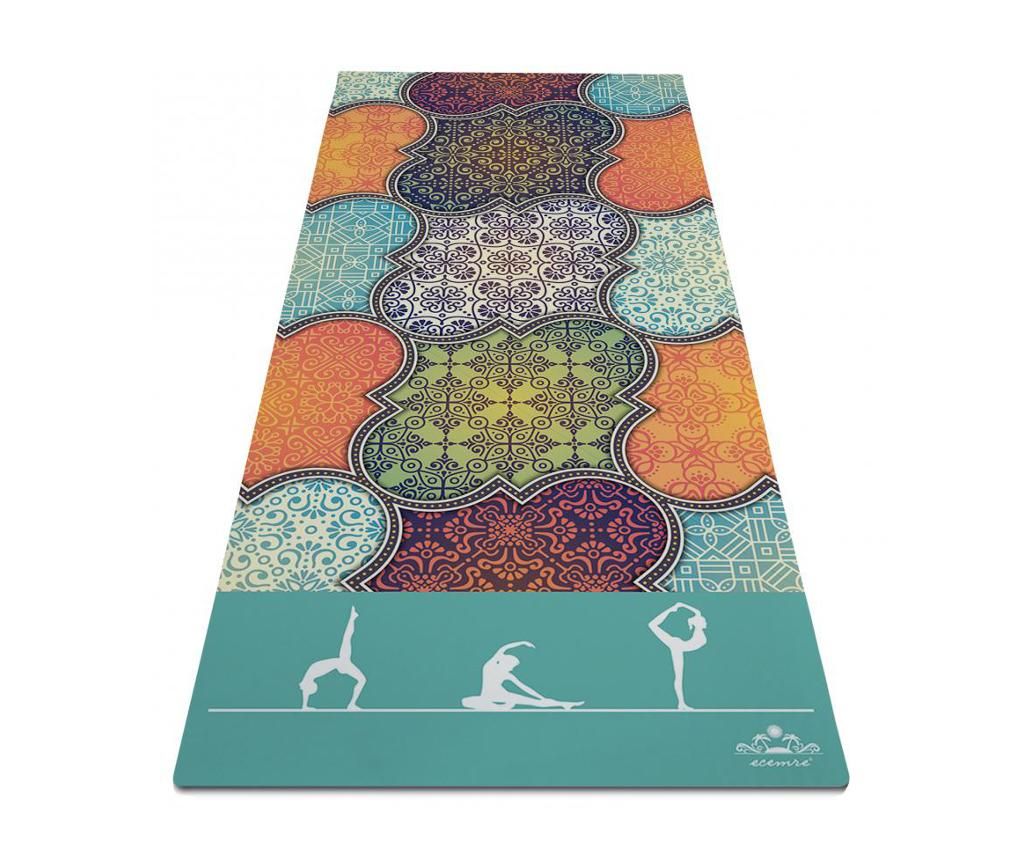 Saltea pentru yoga Oriental Beauty 65x185 cm - OYO, Multicolor