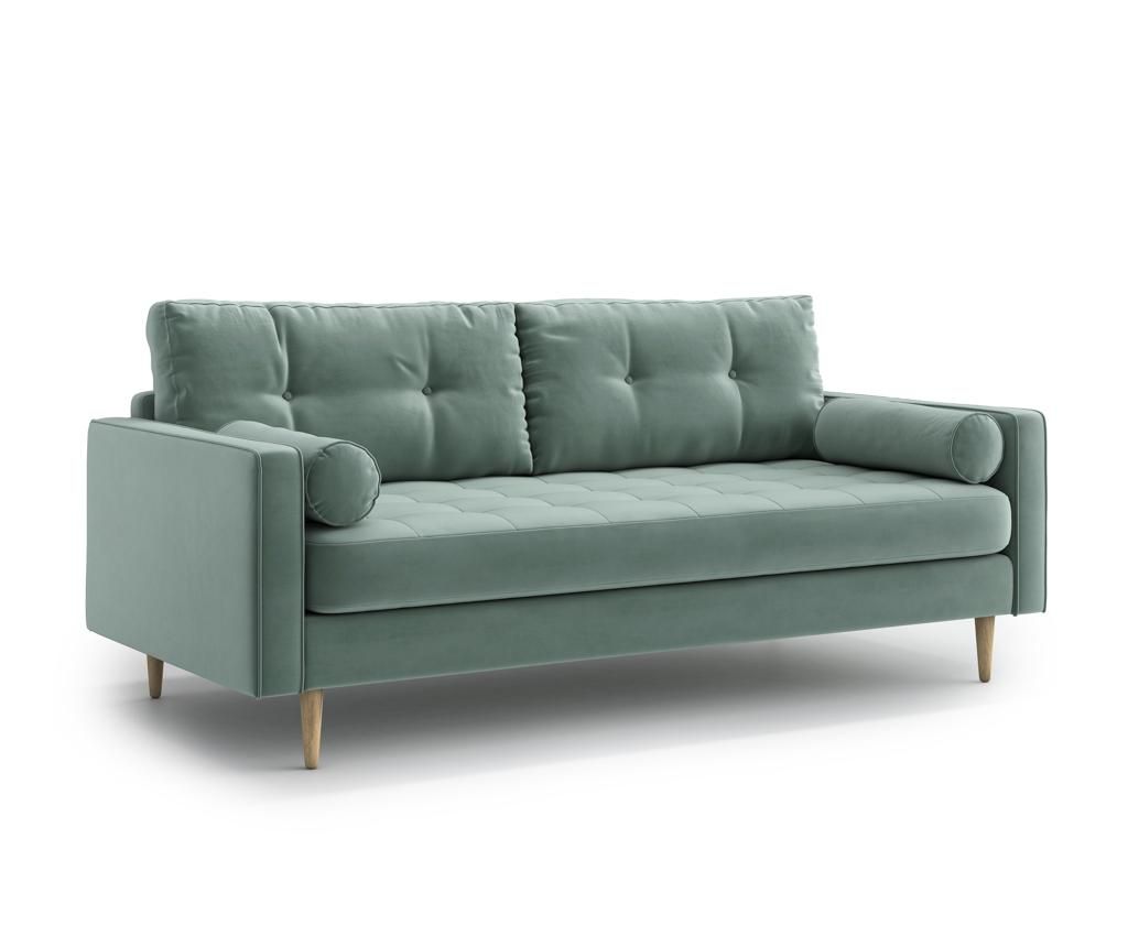 Canapea 3 locuri Optisofa, Esme Light Green, 194x92x85 cm - Optisofa, Verde