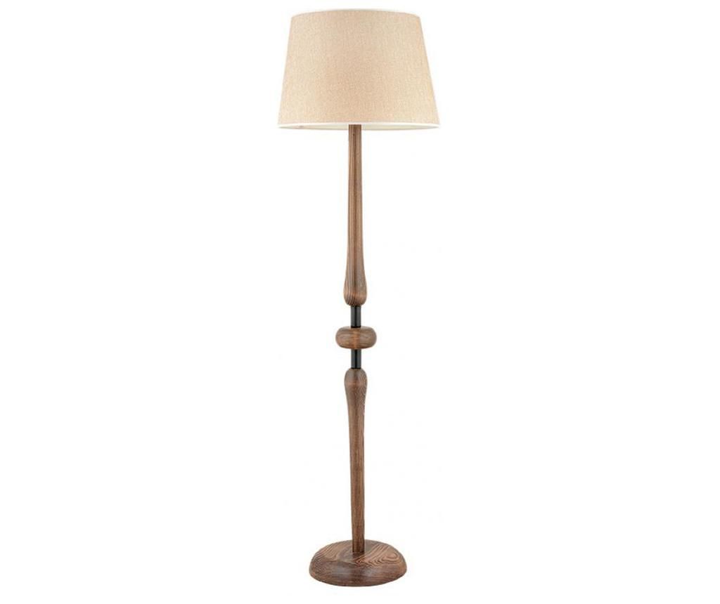 Lampadar Beacon, lemn de carpen, 45x45x150 cm - Beacon, Crem,Maro