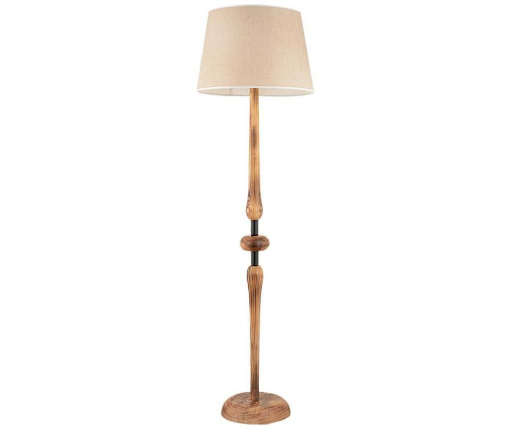 Lampadar Beacon, lemn de carpen, 45x45x150 cm - Beacon, Crem,Maro