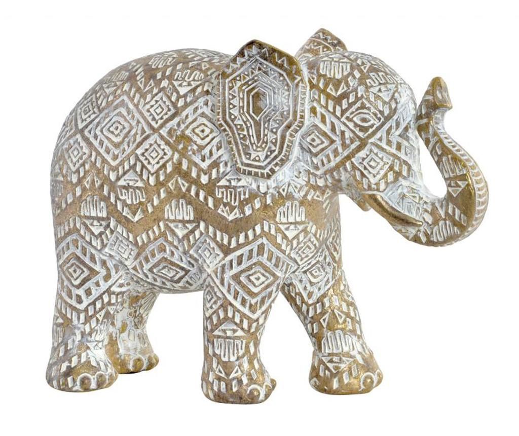 Decoratiune Elephant - Item International, Galben & Auriu