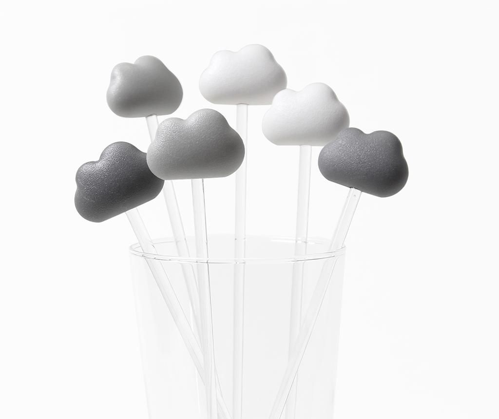 Set 6 agitatoare pentru cocktail Cloud Light