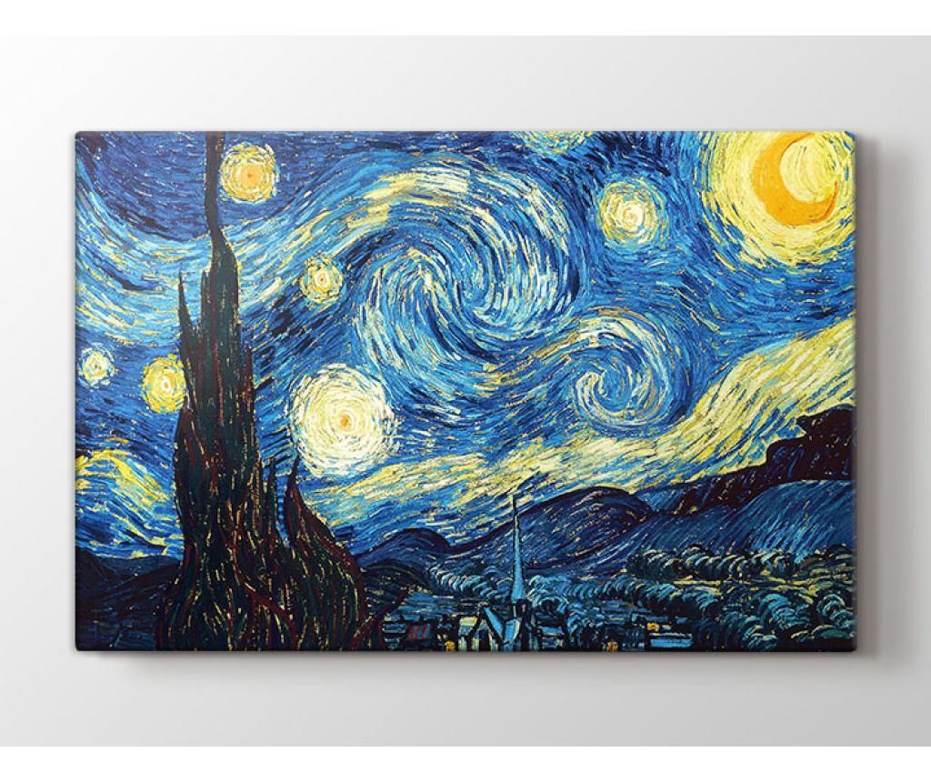 Tablou Van Gogh Starry Night 50×70 cm – Kate Louise, Multicolor Kate Louise