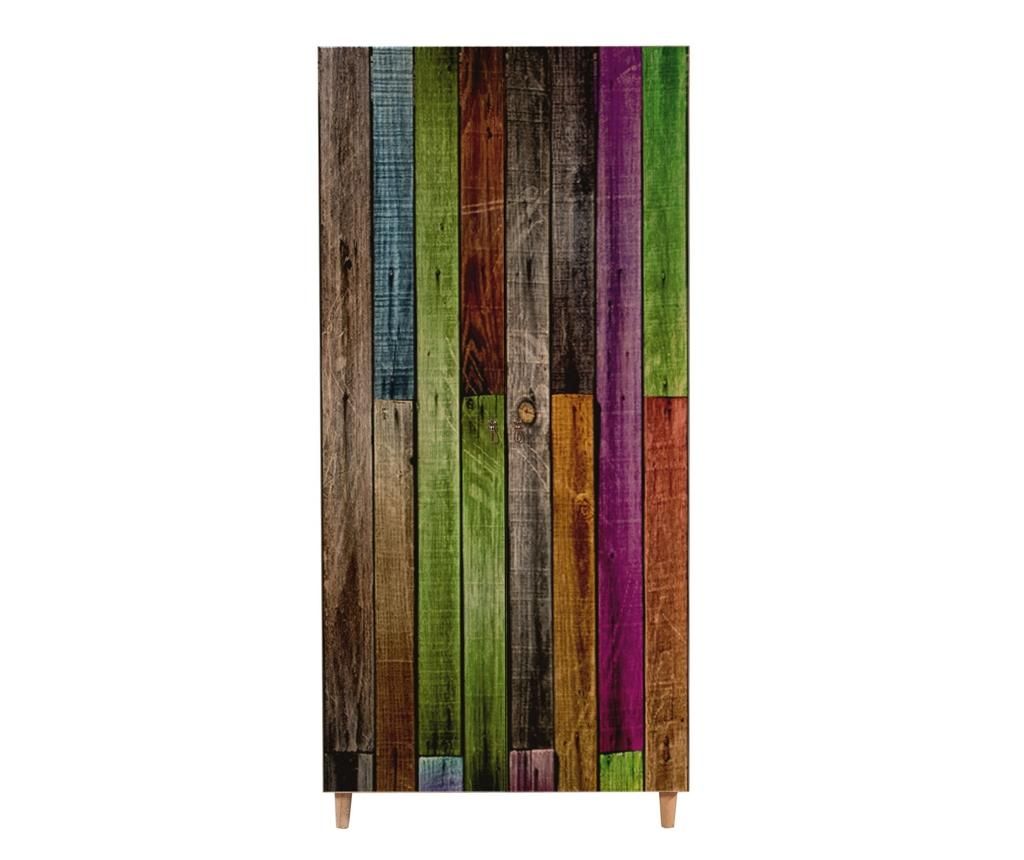 Dulap Vella, Stil, PAL melaminat, 90x52x192 cm - Vella, Multicolor