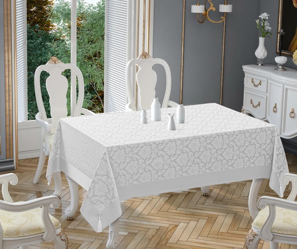 Fata de masa Polycotton White 140x180 cm - Valentini Bianco, Alb