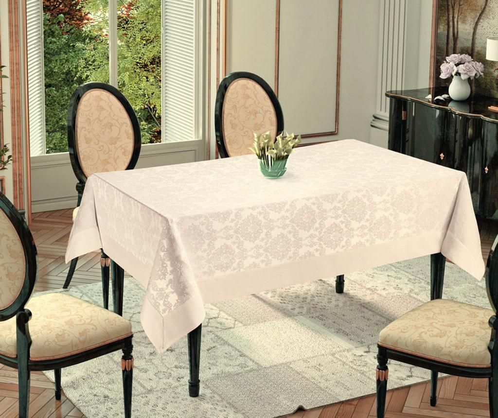 Fata de masa Neocotton Cream 160x320 cm - Valentini Bianco, Crem