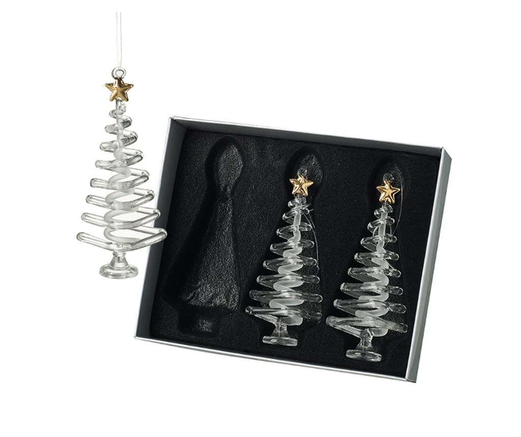 Set 3 decoratiuni suspendabile Gold Stars