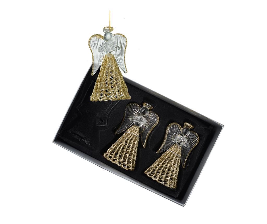 Set 3 decoratiuni suspendabile Skirted Angels