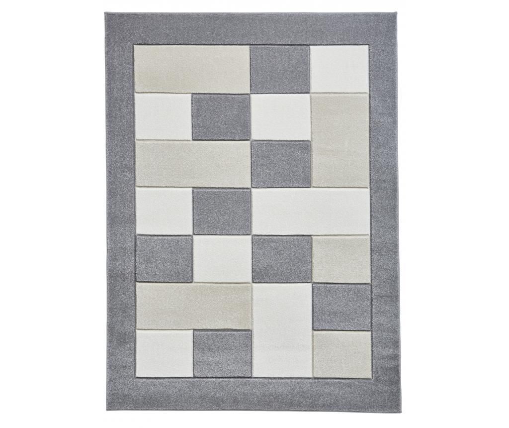 Covor Matrix Grey Brown 160x220 cm - Think Rugs, Gri & Argintiu,Maro