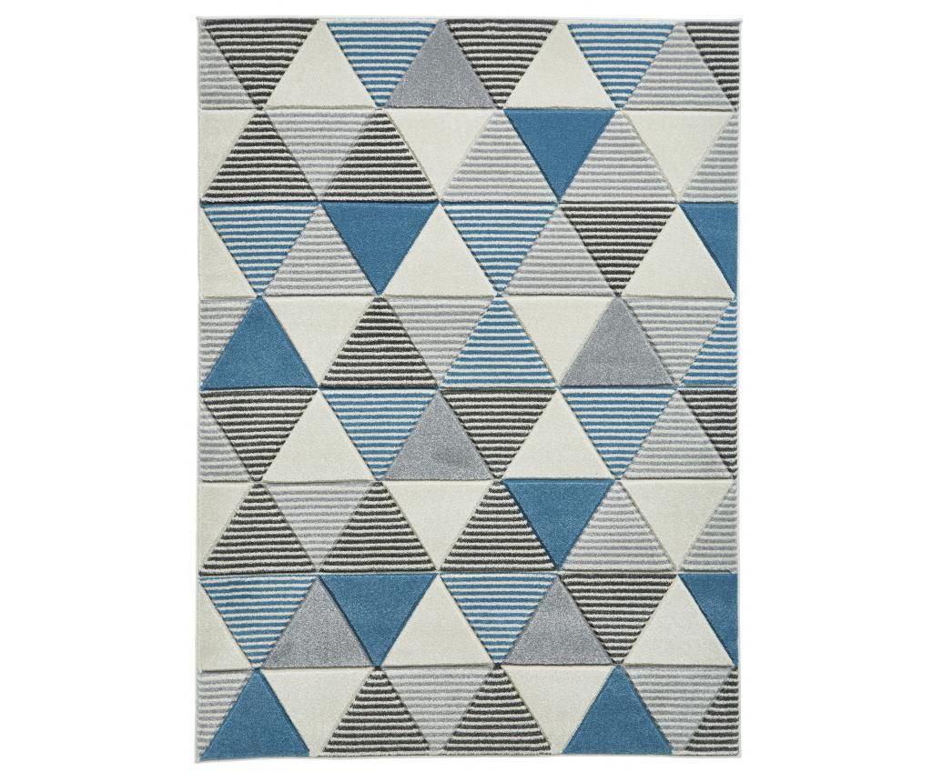 Covor Matrix Grey Blue 120x170 cm - Think Rugs, Albastru,Gri & Argintiu