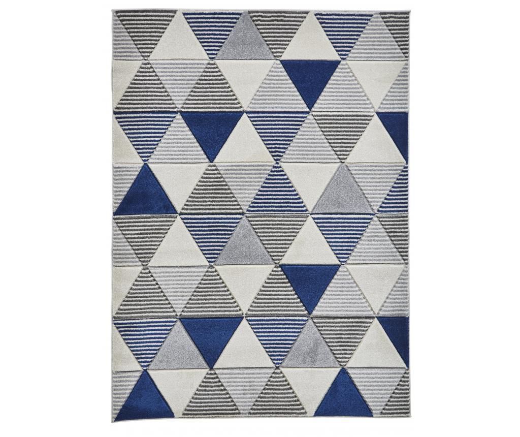 Covor Matrix Grey Blue 160x220 cm - Think Rugs, Albastru