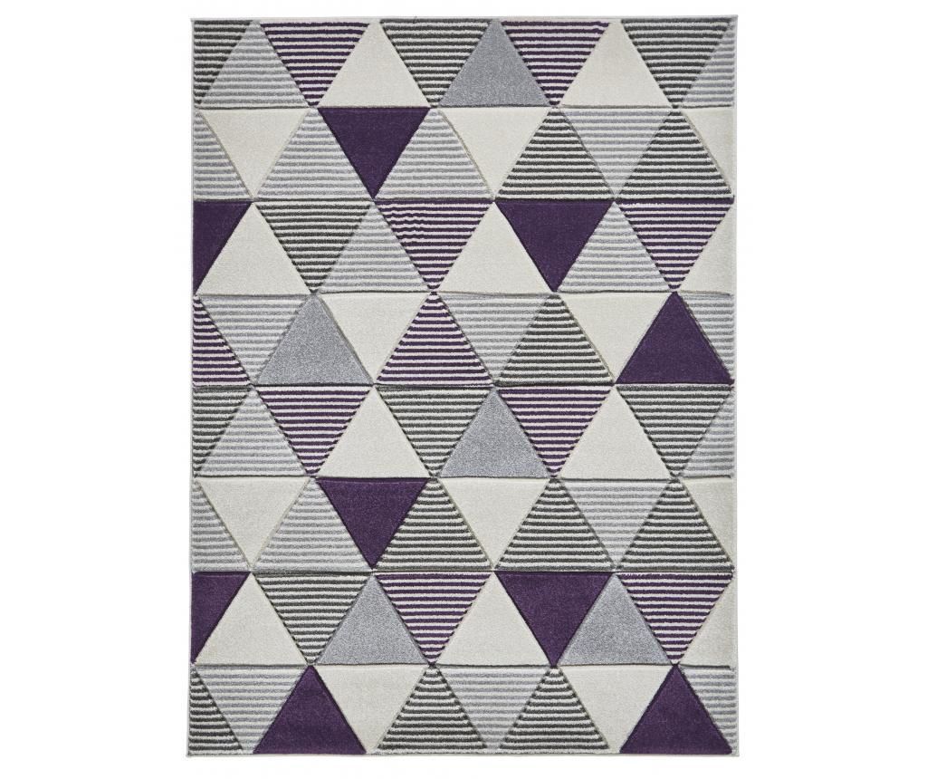 Covor Matrix Grey Purple 160x220 cm - Think Rugs, Gri & Argintiu,Mov