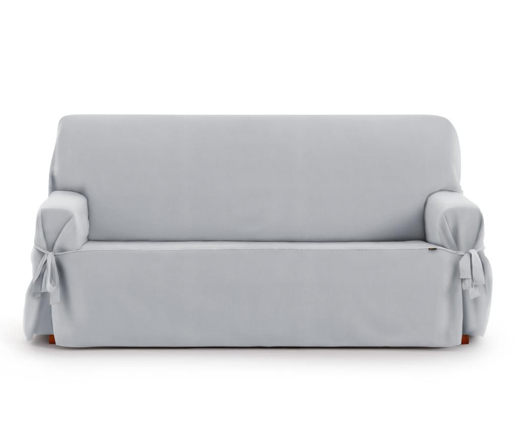 Husa pentru canapea cu 3 locuri Levante Grey 180x45x50 cm – Eysa, Gri & Argintiu Eysa