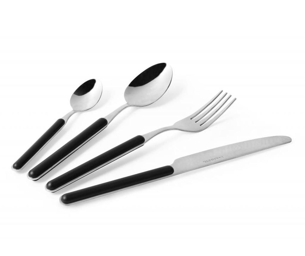 Set tacamuri 24 piese Excelsa, baza din inox AISI 430 - Excelsa, Negru