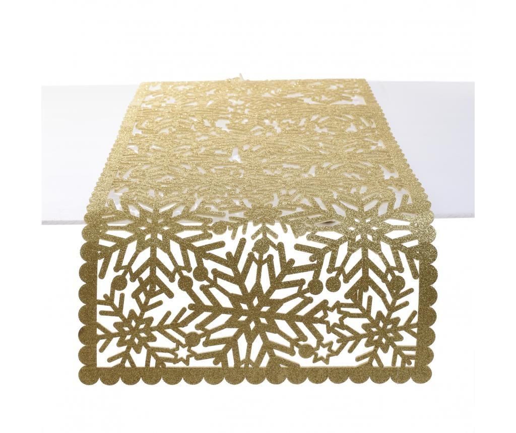 Traversa de masa Xmas Golden 30x120 cm