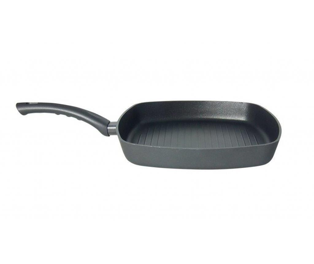Tigaie grill Salsa 28 cm – UTILINOX, Gri & Argintiu UTILINOX