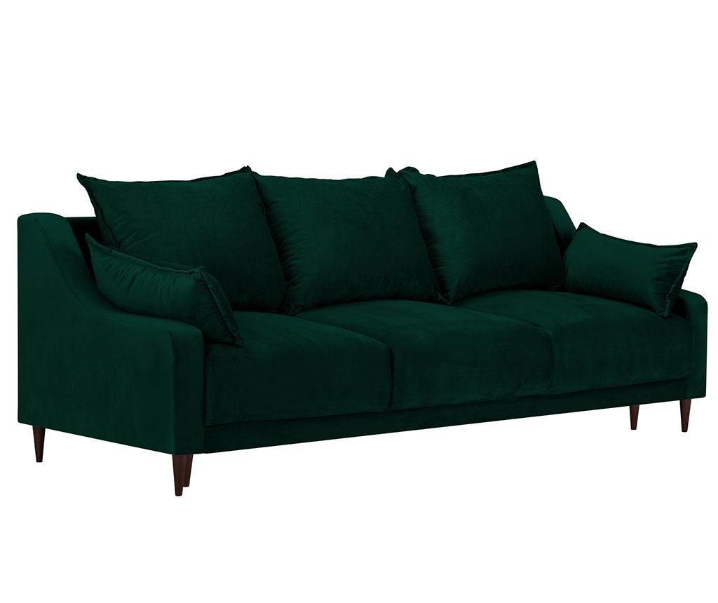 Canapea extensibila cu 3 locuri Freesia Bottle Green - Mazzini Sofas