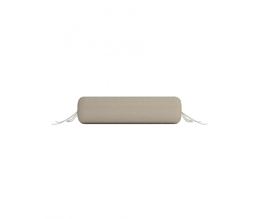 Husa pentru perna Bolster Taupe 25x90 cm