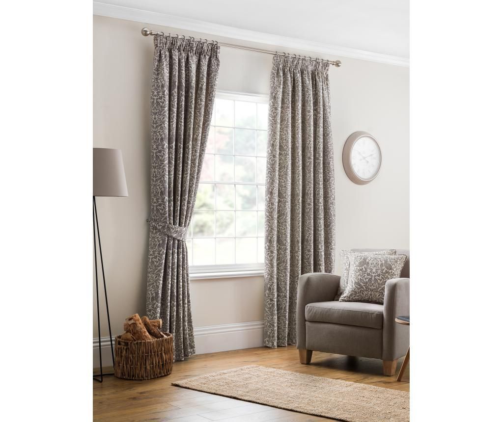 Set 2 draperii Eden Grey 229x137 cm