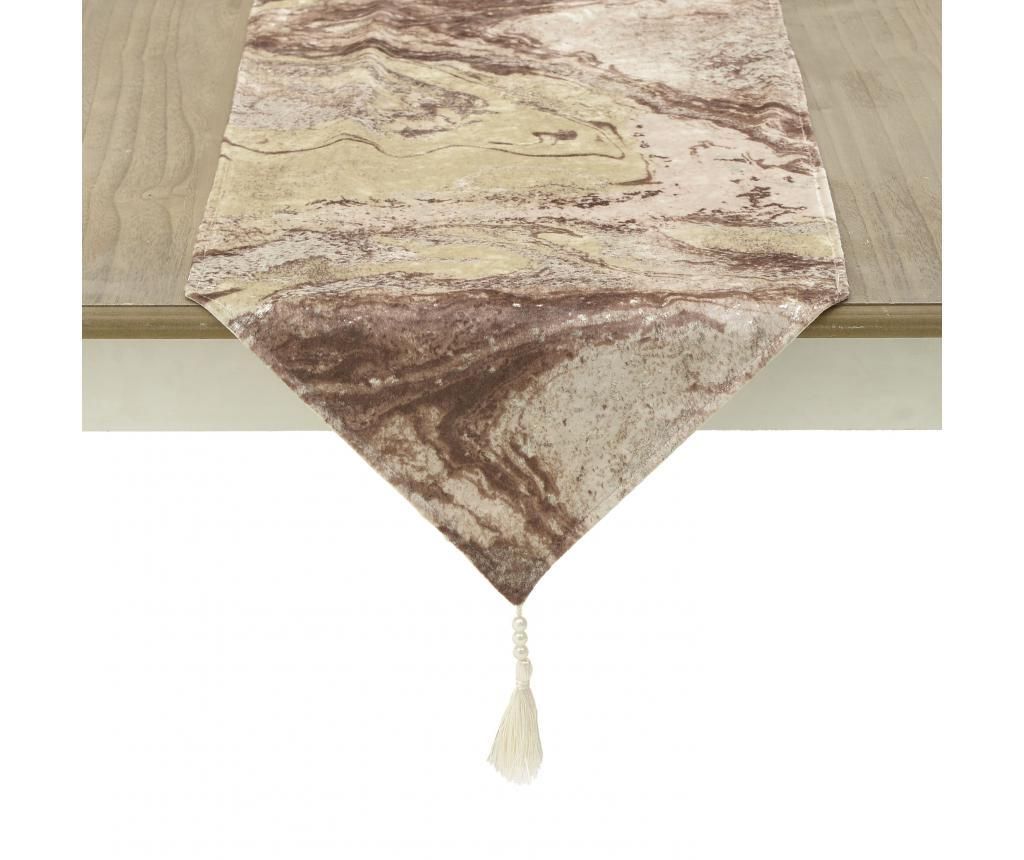 Traversa de masa Georgianna 40x140 cm - inart, Crem,Rosu