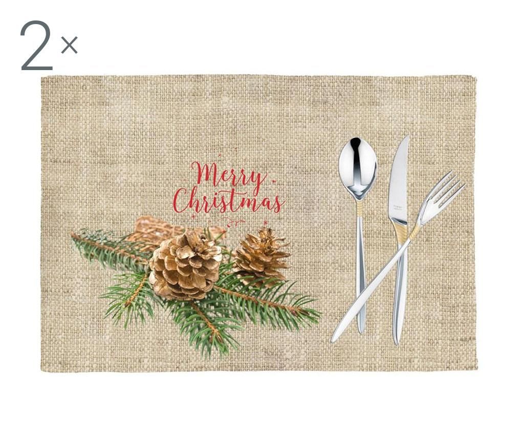 Set 2 individualuri Christmas Delight 33x45 cm