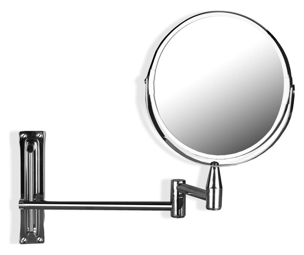 Oglinda cosmetica Versa, otel, 39x39x25 cm - Versa, Gri & Argintiu