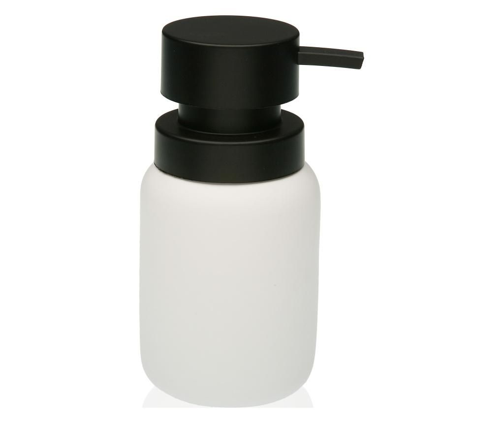 Dispenser pentru sapun lichid Versa, ceramica, 8x8x16 cm – Versa, Alb Versa