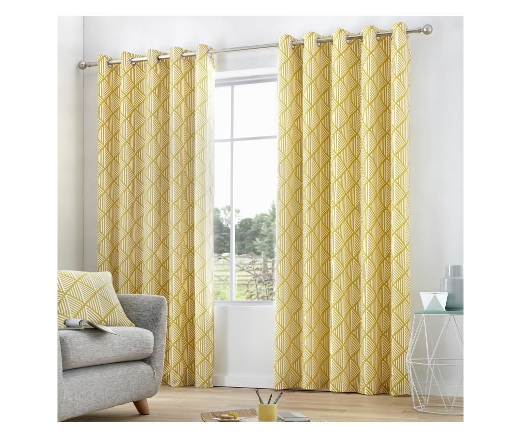 Set 2 draperii Brooklyn Yellow 168x229 cm