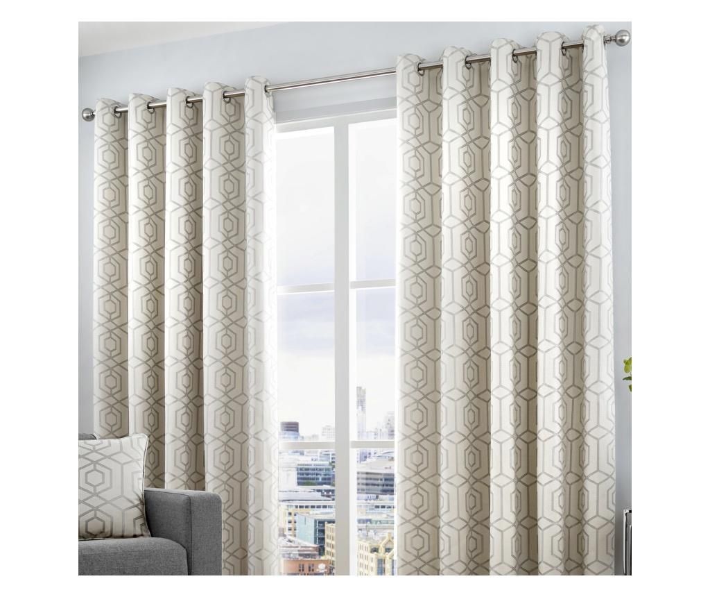 Set 2 draperii Camberwell Light Grey 229x229 cm